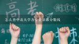 怎么查中北大学各专业录取分数线,中北大学历年专业分数线