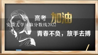 安微大学录取分数线2022