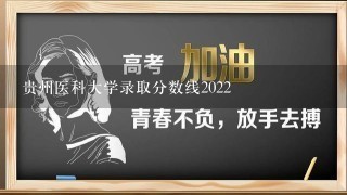 贵州医科大学录取分数线2022