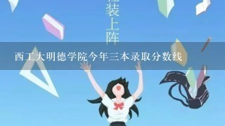 西工大明德学院今年三本录取分数线