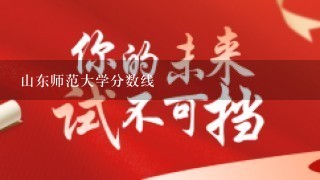 山东师范大学分数线