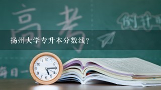 扬州大学专升本分数线？