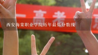 西安海棠职业学院历年最低分数线