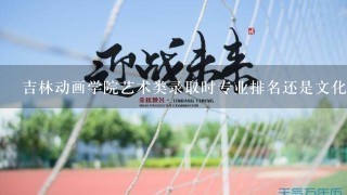 吉林动画学院艺术类录取时专业排名还是文化排名