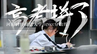 河南财经政法大学mpacc分数线