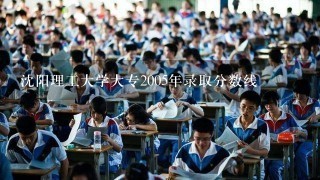 沈阳理工大学大专2005年录取分数线