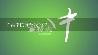 许昌学院分数线2022