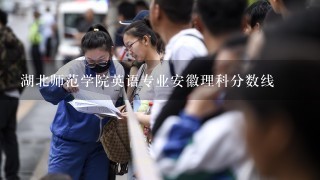 湖北师范学院英语专业安徽理科分数线