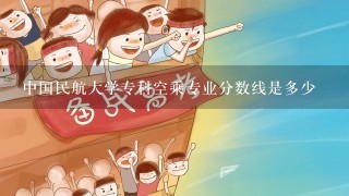 中国民航大学专科空乘专业分数线是多少