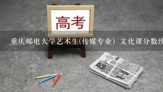 重庆邮电大学艺术生(传媒专业）文化课分数线是多少？去年的