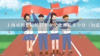 上海戏剧学院播音专业文化课是多少分（知道的请答）