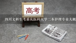 4川文科生考重庆医科大学2本护理专业大概好多分能上?