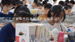 辽宁省有哪些民族群体的民族语言?