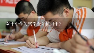 双十中学的奖学金如何用于?